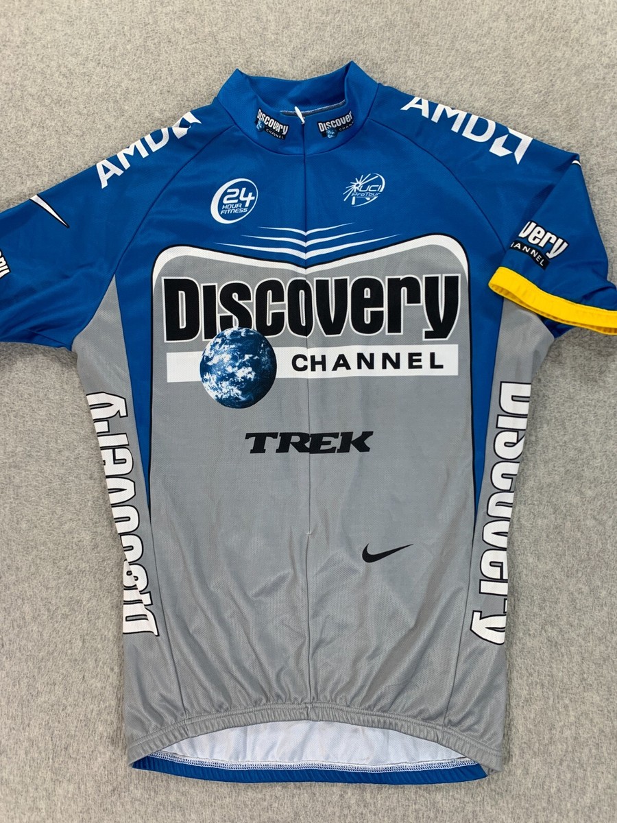 Nike Discovery Channel 3/4 Zip Short Sleeve Cycling Jersey