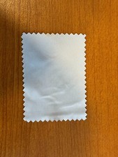 Microfiber cleaning cloth - screens, glasses, jewelry - White 2" x 3" - NEW
