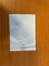 Microfiber cleaning cloth - screens, glasses, jewelry - White 2" x 3" - NEW