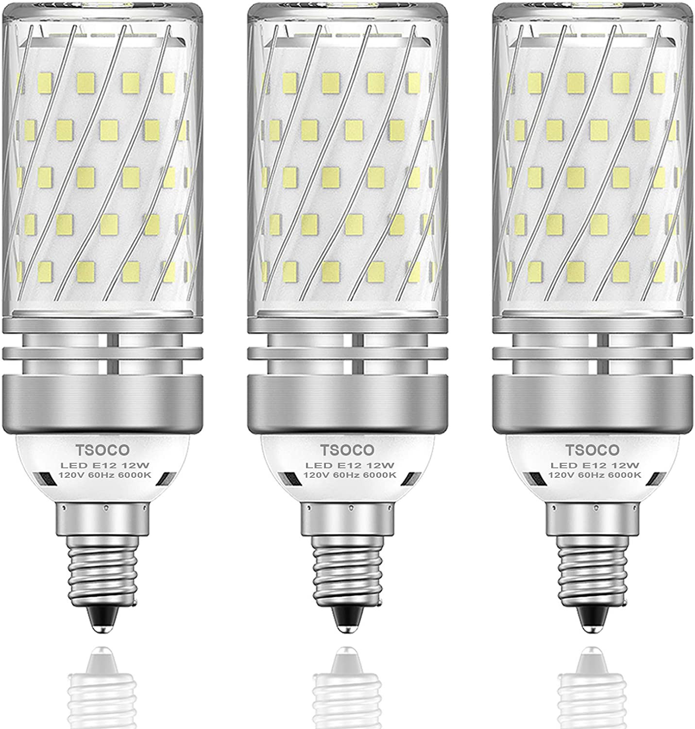 12w Chandelier 100w Equi 1200lm 6000k Daylight