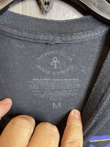 T-shirt Prince viola pioggia taglia M principe e la rivoluzione in moto nera - Foto 3 di 4