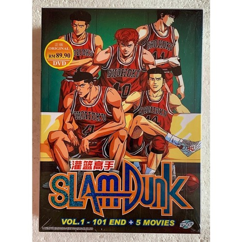 Anime DVD Slam Dunk Complete TV Series Vol.1-101 End + 5 Movie English Subtitle - Foto 2 di 8