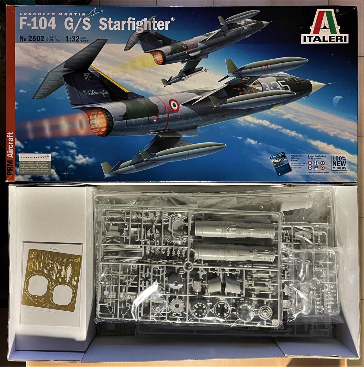 ITALERI 2502 LOCKHEED MARTIN F-104 G/S STARFIGHTER 1/32 PLASTIC KIT