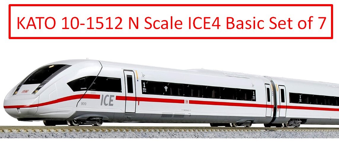 KATO 10-1512 N Scale ICE4 Basic Set of 7 | eBay