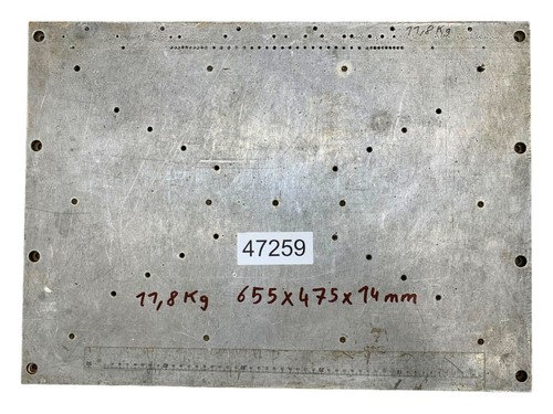 11,8 kg Alu Aluplatte Alublech Aluminium Platte Blech 655x475x14mm 47259 - Bild 2 von 4