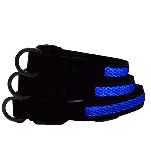 Collare per cani con luce led a rete giaguaro verde ricaricabile - Foto 9 di 9