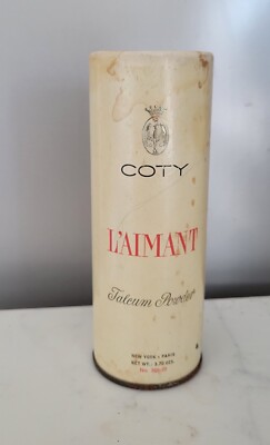 VINTAGE  Coty L'Aimant Talcum Powder 3.70 Oz  #355-20 