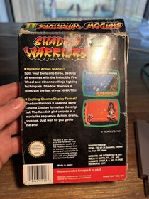 Boxed Nintendo Entertainment System NES Shadow Warriors II 2: Ninja Gaiden
