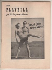 "Wish You Were Here"  Playbill  1953  Jack Cassidy, Patricia Marand, Sammy Smith