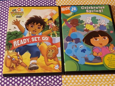 NICK JR - LOT OF 2 DVDs - CELEBRATES SPRING & READY SET GO