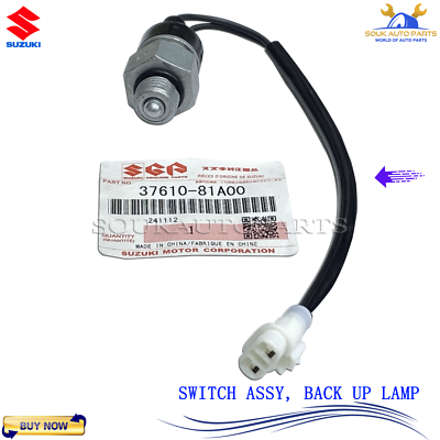 37610-81A00 Genuine Suzuki SWITCH ASSY, BACK UP LAMP 3761081A00