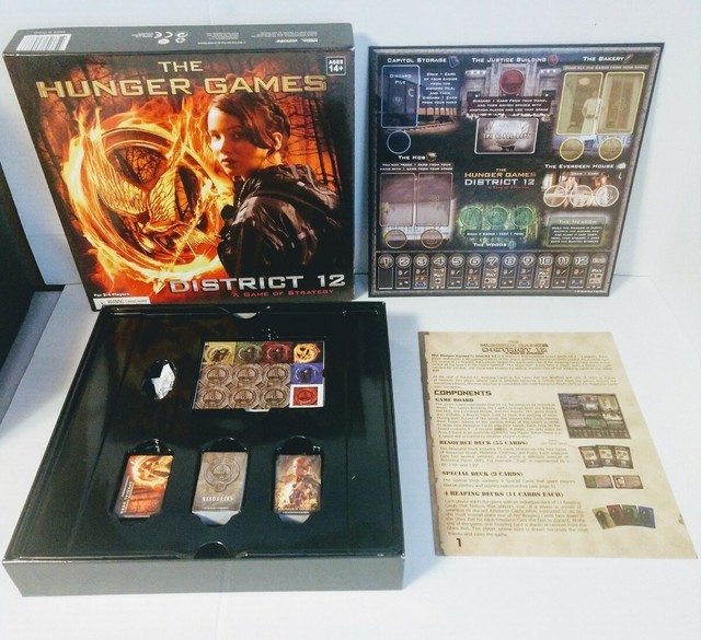 The Hunger Games District 12 Board Game of Strategy 24 Players