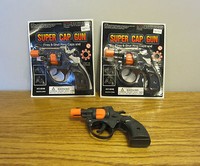 2 Super Cap Guns Toy Pistol Handgun Fires 8 Shot Ring Caps Kids Revolver 2 Super Cap Guns Toy Pistol Handgun Fires 8 Shot Ring Caps Kids Revolver