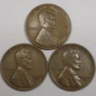 1938-P 1938-D 1938-S Lincoln Wheat Cent Set (Lot#3)