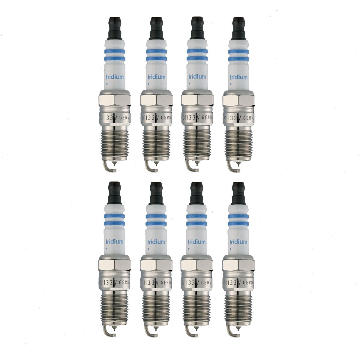 8 pc Bosch Double Iridium Spark Plugs for 2009-2016 Ford E-350 Super Duty qc