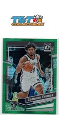 Cameron Thomas 2023-24 Donruss Optic Hyper Green #9 Brooklyn Nets 77