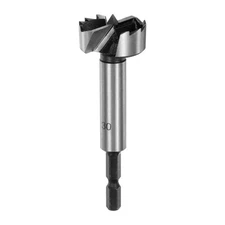 Forstner Drill Bit, 1-3/16" (30mm) Tip Hex Shank Hinge Cutter