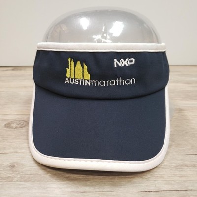 NXP Austin Marathon Hat Visor Adjustable Mens One Size Blue City Running