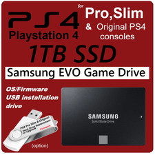 PS4 Pro Slim  OG 1TB Internal SSD High Speed USB OS installation drive option