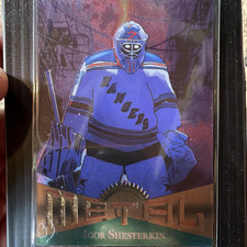 SkyBox 2023-24 Metal Universe Power Grid Igor Shesterkin RT-5 Rangers