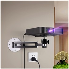 360-Degree Adjustable Foldable Projector Mount - Easy Install Aluminum Stand