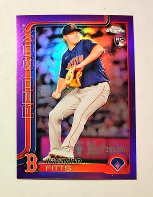 Richard Fitts 2025 Topps Chrome RC PURPLE REFRACTOR 099/250 Cardinals #72 z62