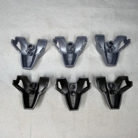 LEGO Bionicle Chest Armor Toa Nuva 43558 Gray And Silver Lot Of 6