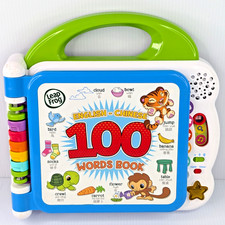 Leap Frog Learning Friends 100 Words Book English - Chinese Rare Tested Working