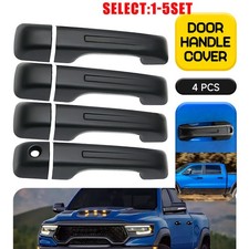 Door Handle Cover Trim For 2019-25 Dodge Ram 1500 Crew Cab Matte Black Oe 4-20x