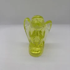 Mosser Vaseline Glass Praying Angel Vintage