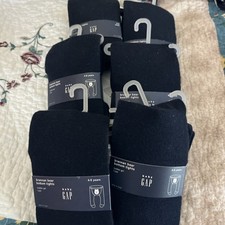 Lot Of 6 Gap Navy Tights cotton NWT
