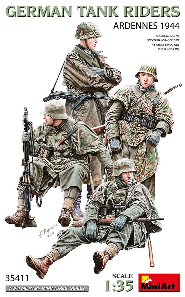 Miniart 35411 - 1:35 - German Tank Riders (Ardennes 1944) - New