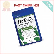 Dr Teal's Epsom Magnesium Salt Soak, Relax & Relief with Eucalyptus & Spearmint 