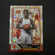 2025 Topps Chrome McDonald's #15 Tounde Yessoufou Raywave RC 