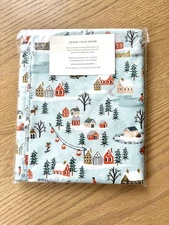 NWT 2 Yds Rifle Paper Co. Light Blue Winter Village