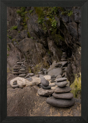 Beach Cairns Gerahmtes Wandbild Poster Leinwanddruck Bild