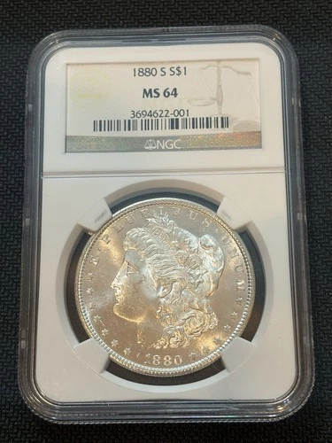 1880 S Morgan Silver Dollar NGC MS64