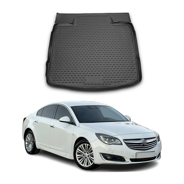 Kofferraummatte Kofferraumwanne FüR Opel Insignia 2008-2017 Stufenheck Gummi TPE-image