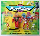 Rare Vintage 1995 Micro Machines Power Rangers #4 Red Dragonzord vs Lord Zedd !