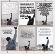 Rocky Balboa Motivational Quote Poster Collection