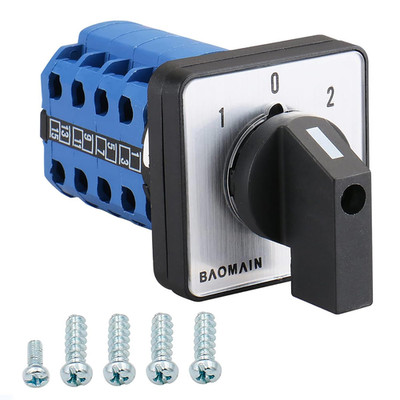 660V 20A On-Off-On 3 Positions 16 Terminals Changeover Control Rotary Cam Switch