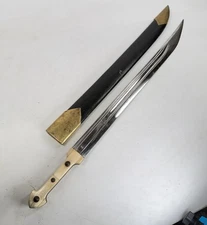Caucus /Persian Kindjal Long Sword Saber With Scabbard 31” 1900s Well Made