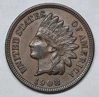 1908 Indian Cent--XF!