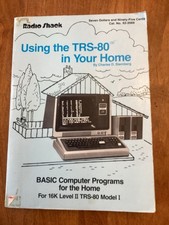 Using the TRS-80 in Your Home by Sternberg BASIC Programming Paperback Book 1980
