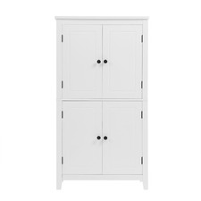4-door freestanding cabinet with adjustable -shelves