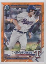 2021 Bowman Sapphire Edition Orange Refractor 73/75 Justin Foscue #BCP-41 k7p