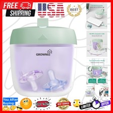 On-the-Go Portable UV Pacifier Sanitizer with USB Rechargeability - Green