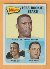 Rudy May Marcelino Lopez Phil Roof 1965 Topps #537 Los Angeles Angels