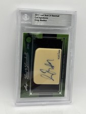 2011 Leaf Best of Baseball Cut Signatures Greg Maddux Auto /1000