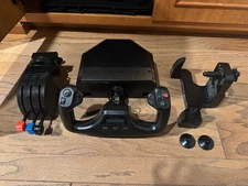 Logitech Flight Yoke Throttle System - Black